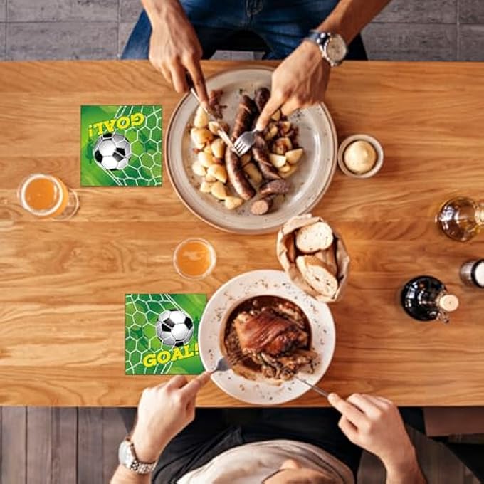 40 SHEETS FOOTBALL TISSUE PAPER HANDKERCHIEFS FOOTBALL PARTY HANDKERCHIEFS PRINTED FOOTBALL SOFT NAPKINS PARTY SUPPLIES FOOTBALL PARTY DECORATIONS - Image 5